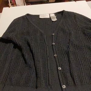 Black cardigan